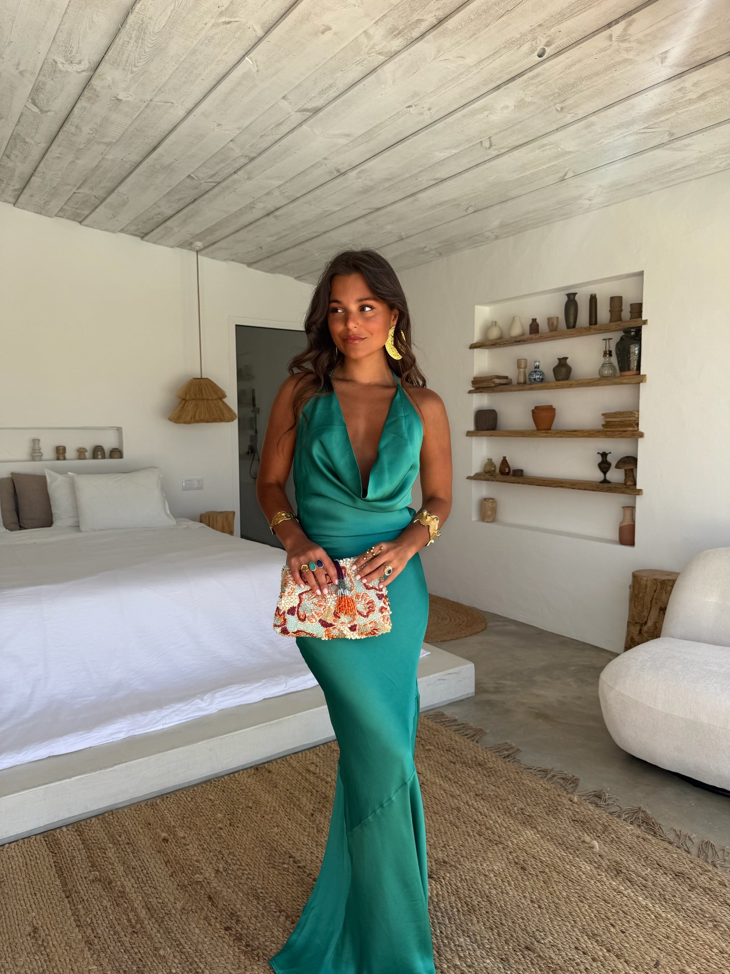 Alicante Dress Emerald - Shipping 04/07