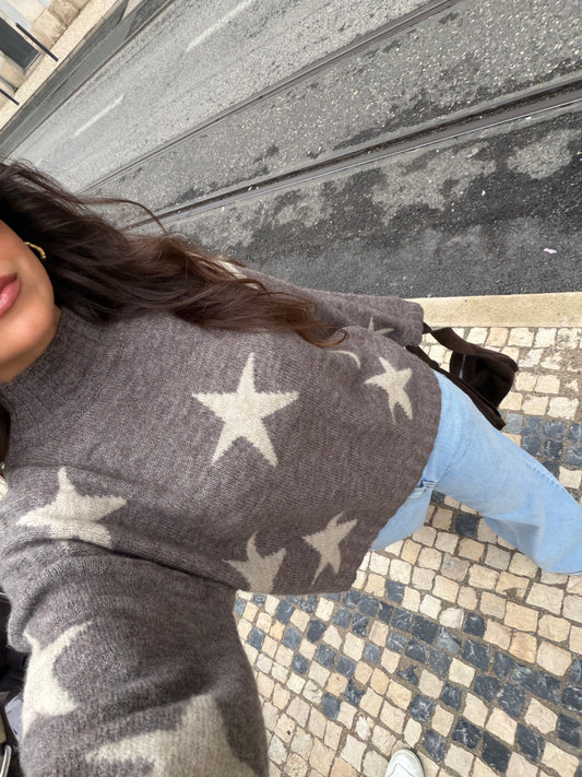Star Sweater in Taupe