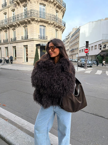 Reversible Curly Fur Jacket - Shipping 19/12