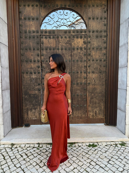 Granada Dress in Terracota - Preorder (Shipping/Envio 05-05)