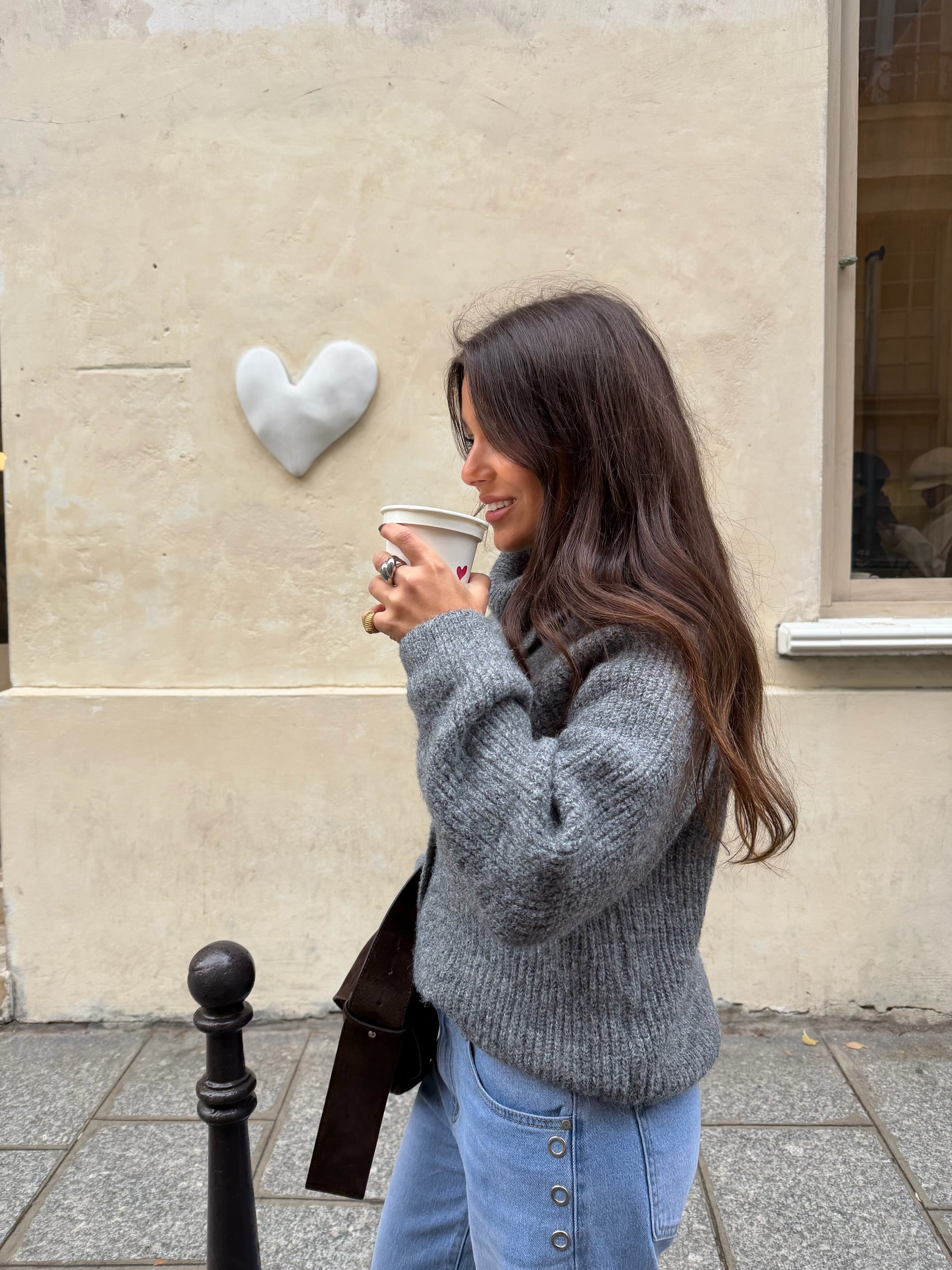 Emma Knit Cardigan In Gray – MARTÏ Collection