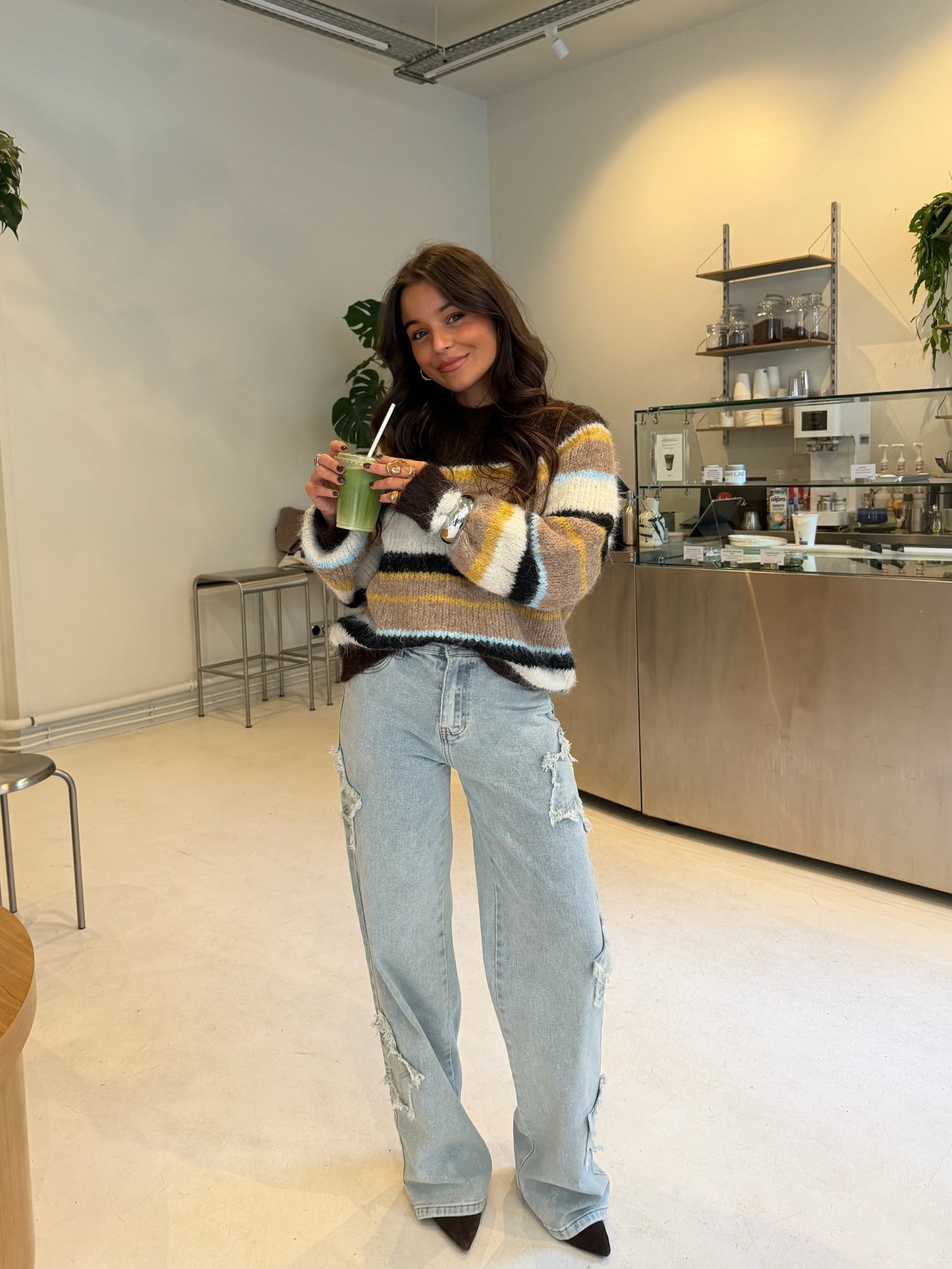 Asymmetric Stars Jeans in Light Denim - Shipping 01/12 to 05/12