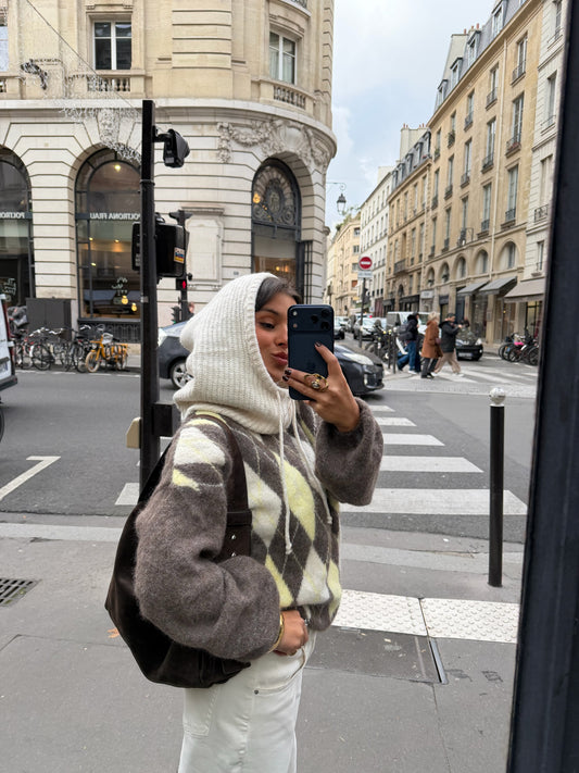 Knit Balaclava in Cream - Shipping 01/12 to 05/12