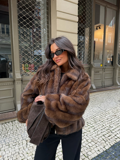 Copenhagen Coat in Chocolate - Shipping from 10/12 to 17/12