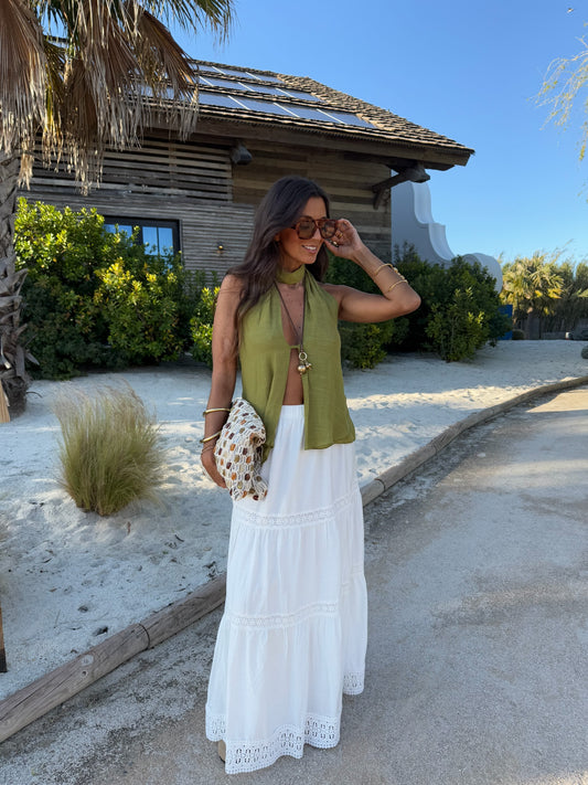 White Flow Skirt