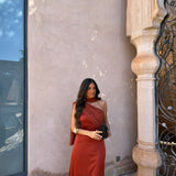 Triana Dress in Terracotta