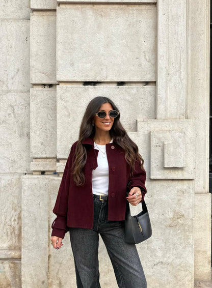 Burgundy Wool Jacket