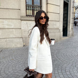 Wool Vienna Blazer in White
