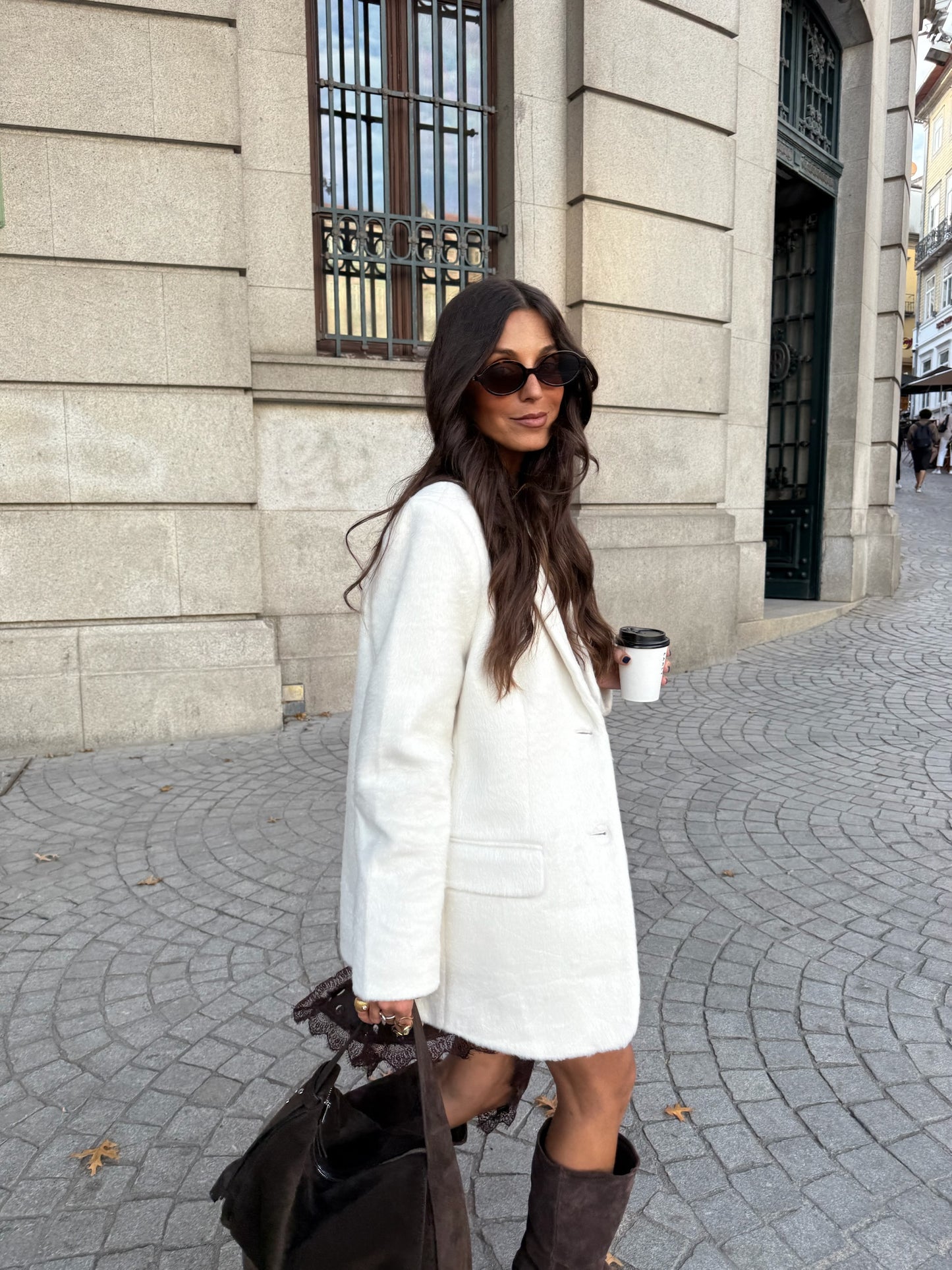 Wool Vienna Blazer in White