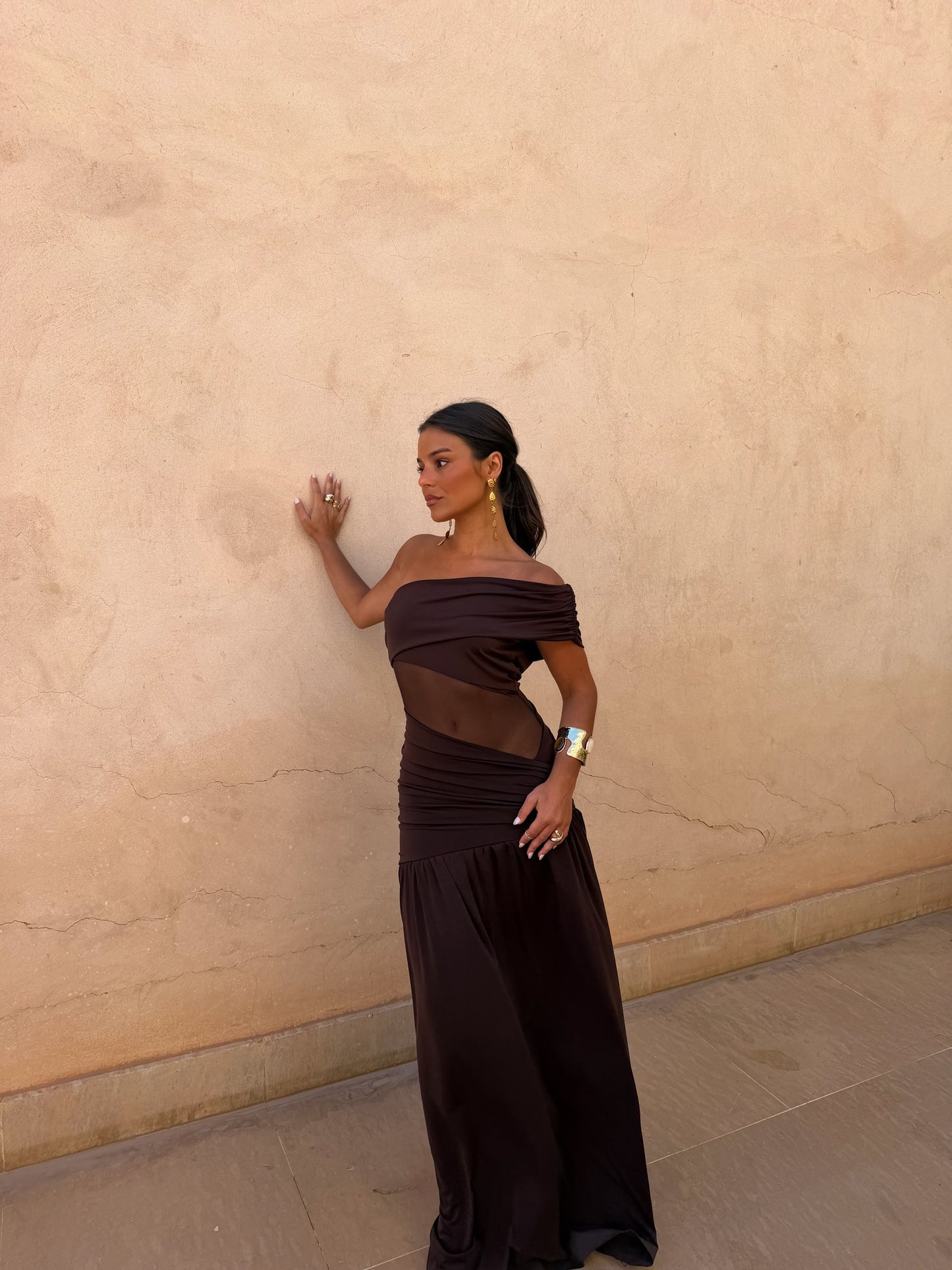 Dune Dress in Brown - Shipping/Envio 15/06 to 19/06