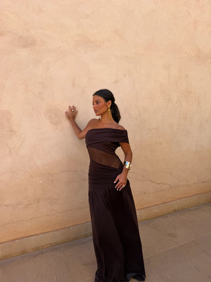 Dune Dress in Brown - Shipping/Envio 15/06 to 19/06