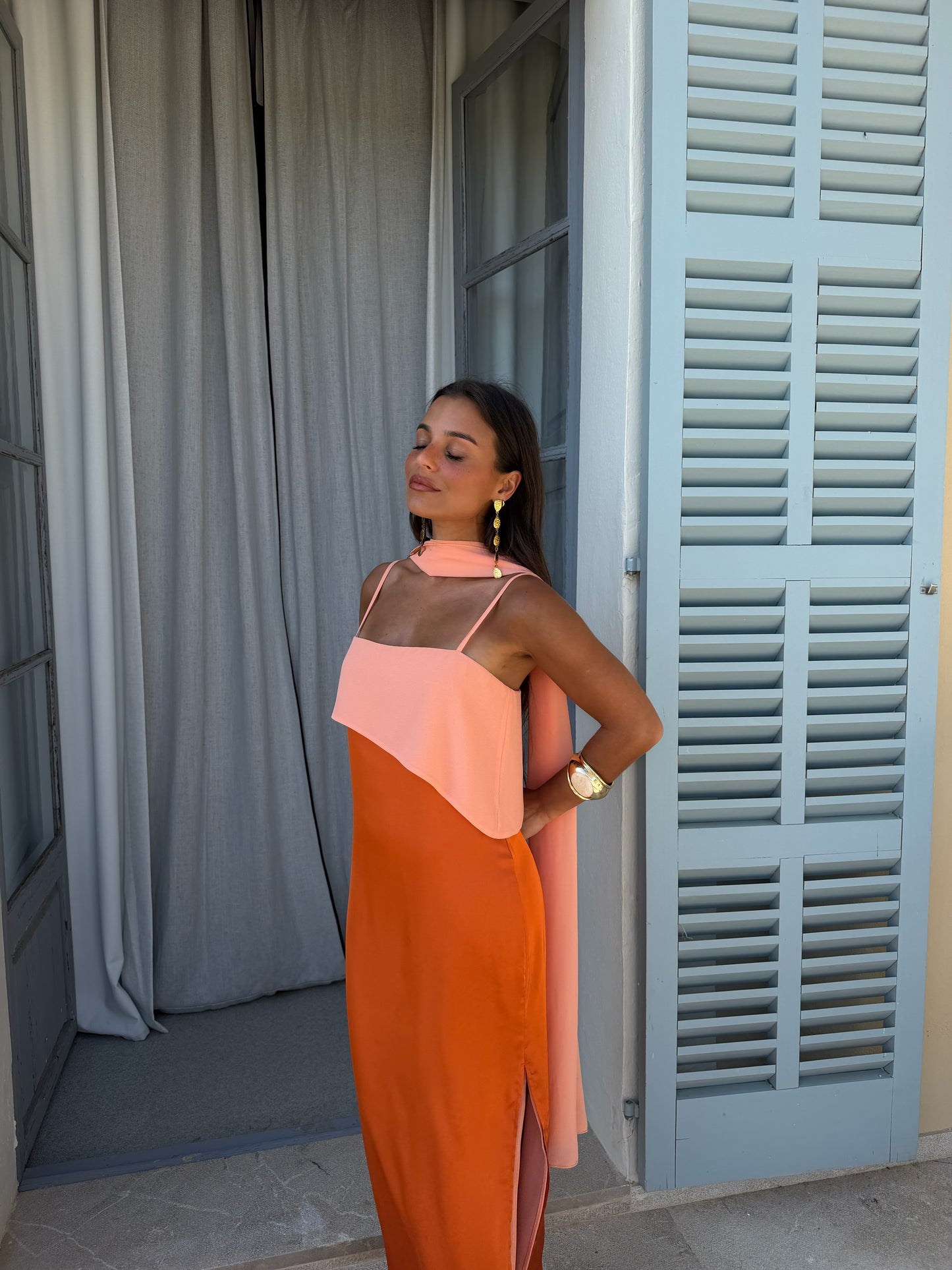 Joanna Dress In Orange