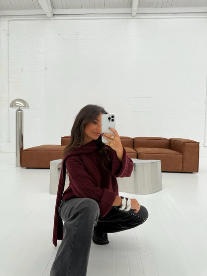 Wide Leg Grey Denim Jeans Studded Details - Shipping 21/11 to 28/11