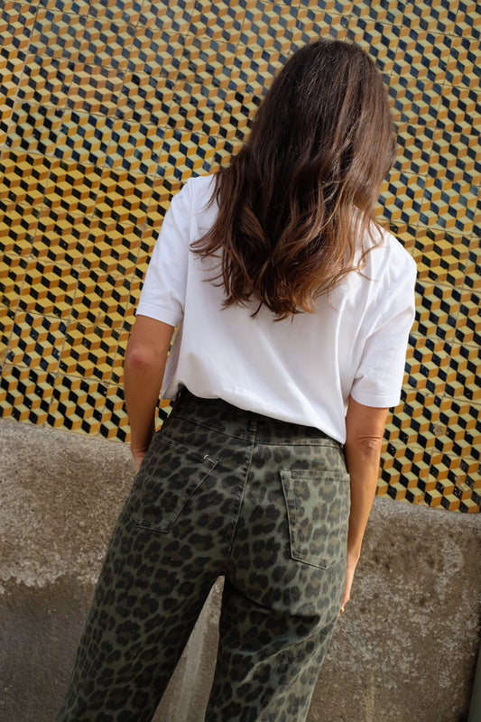 LIMITED EDITION ANIMAL PRINT PANTS IN KHAKI (Shipping/Envio 23/09)