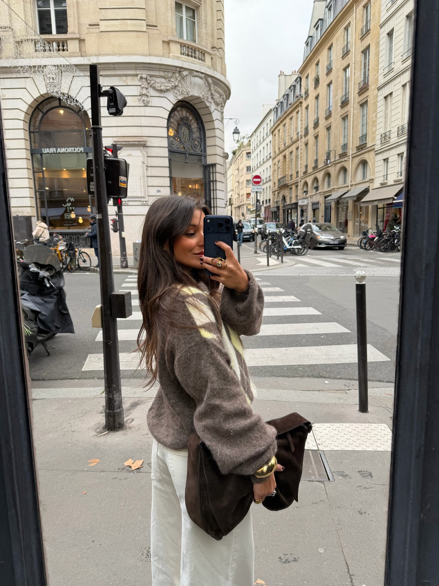 Orly Sweater in Yellow and Taupe - Shipping 08/12 to 12/12