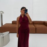 Hailey Dress in Burgundy
