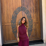Paloma Dress in Burgundy