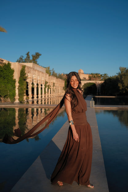 Paloma Dress in Brown - Shipping/Envio 22/06 to 26/06