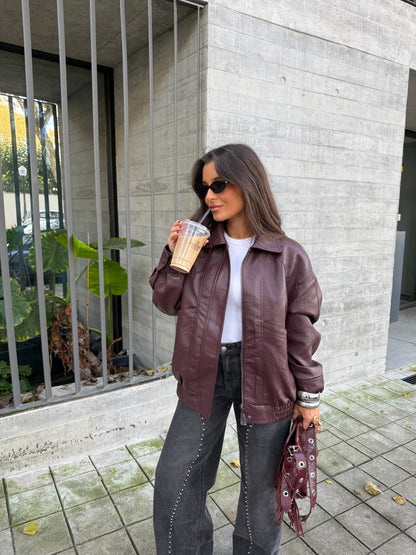 Oporto Jacket in Burgundy - Shipping 28/11 to 05/12