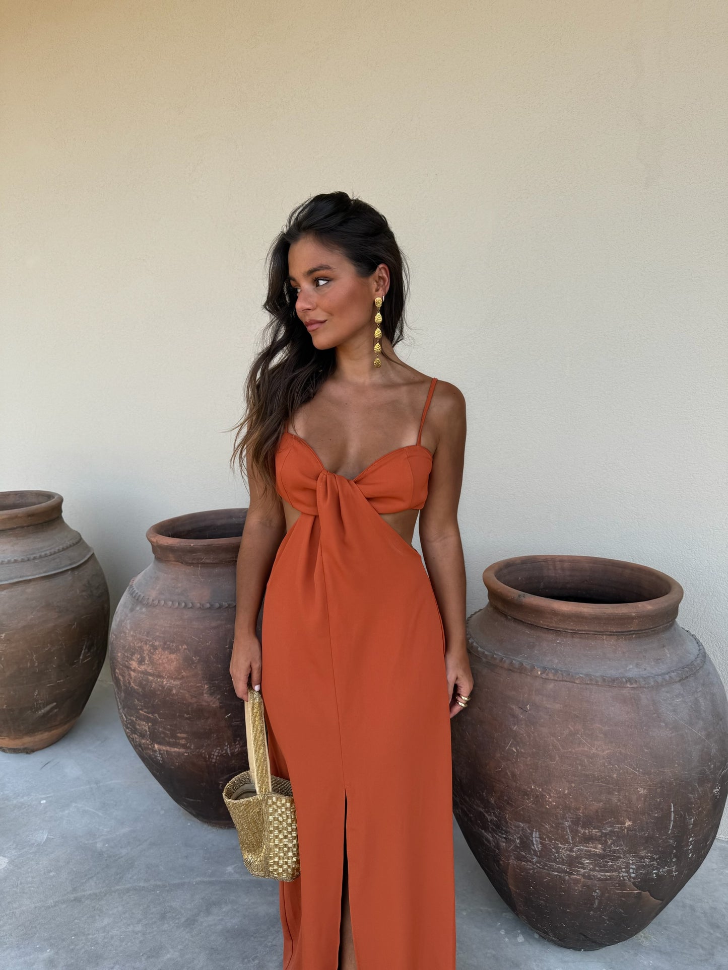 Kenya Dress in Terracota
