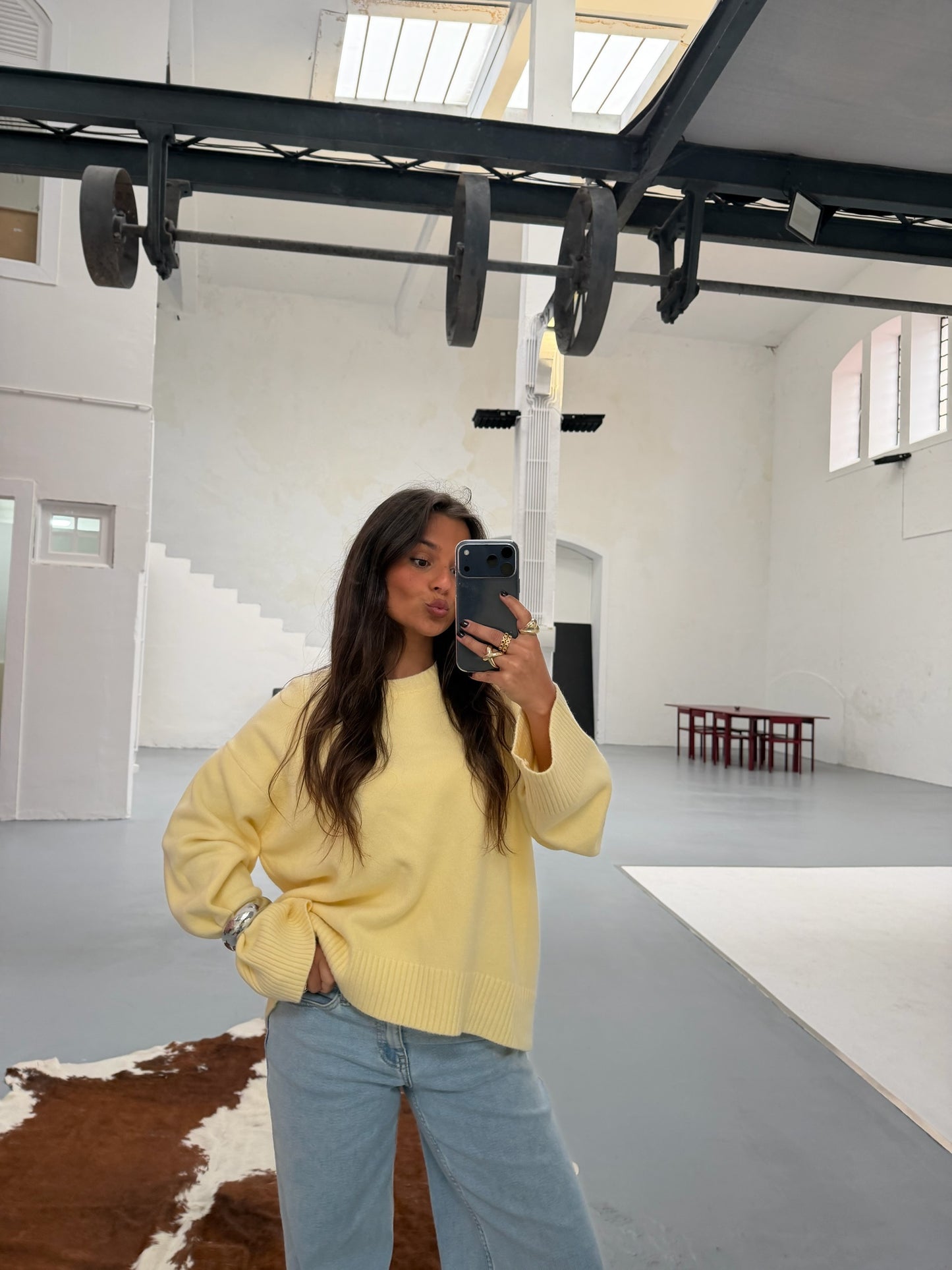 Soft Touch Knit Sweater in Light Yellow