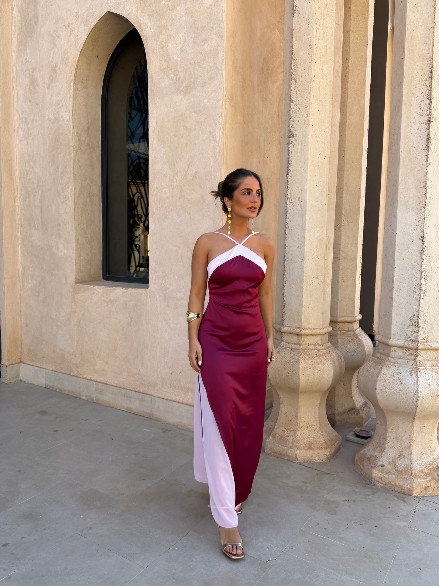 Oasis Dress in Burgundy - Shipping 15/06 to 19/06