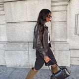 Bermuda Shorts in Brown