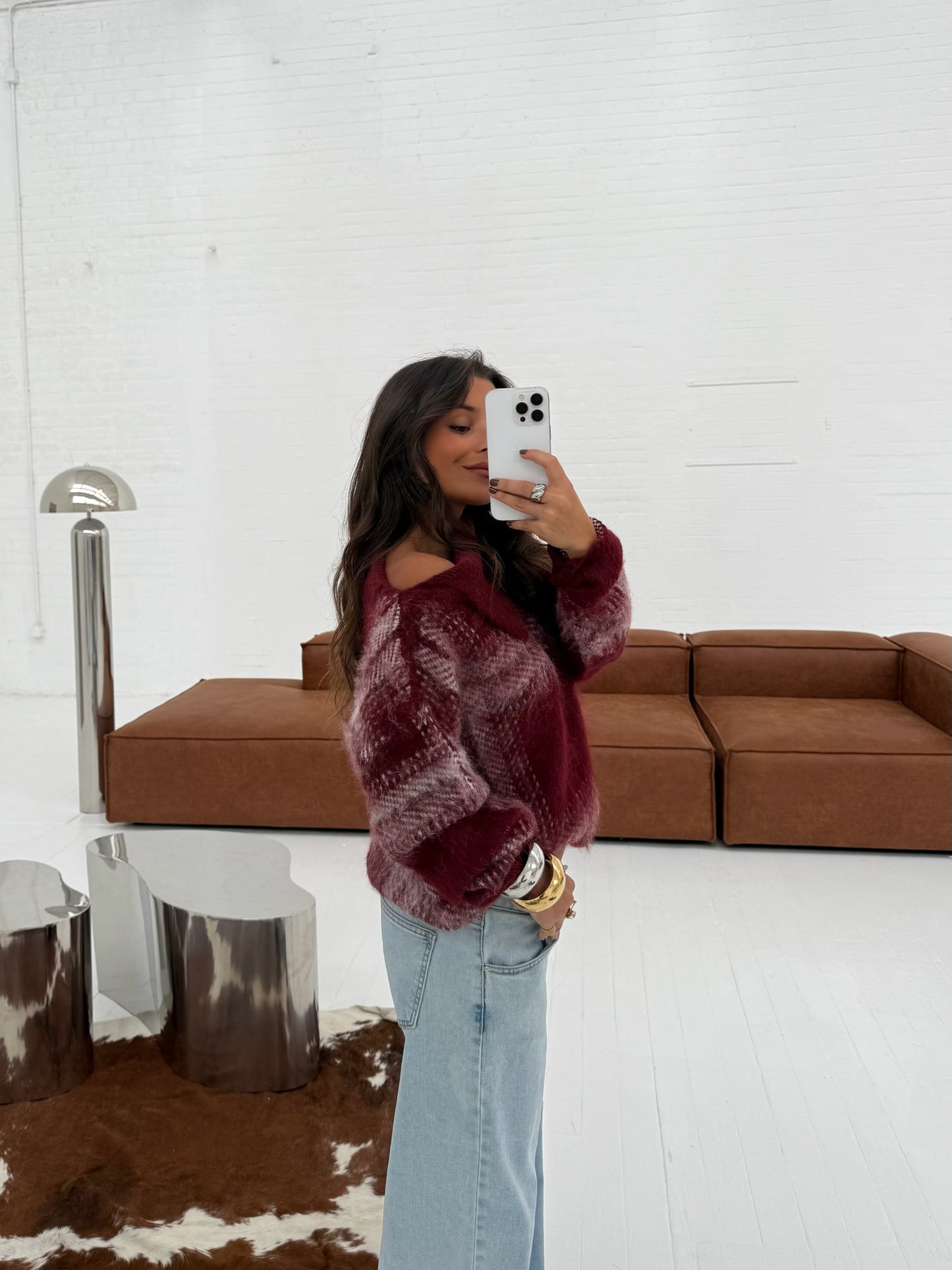 Isabela Sweater in Burgundy
