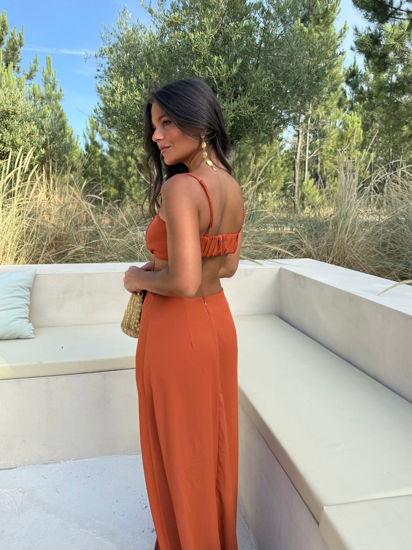 Kenya Dress in Terracota