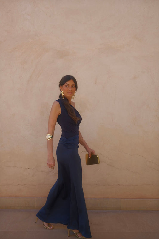 Amira Dress in Navy Blue - Shipping/Envio 22/06 to 29/06