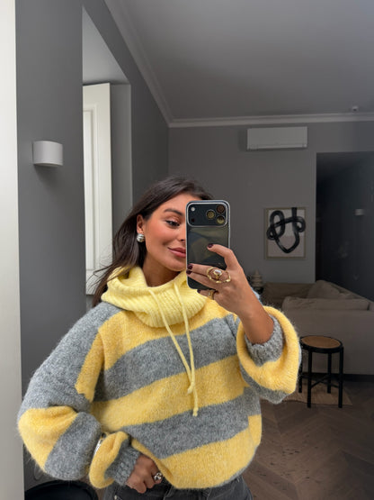 Knit Balaclava in Yellow