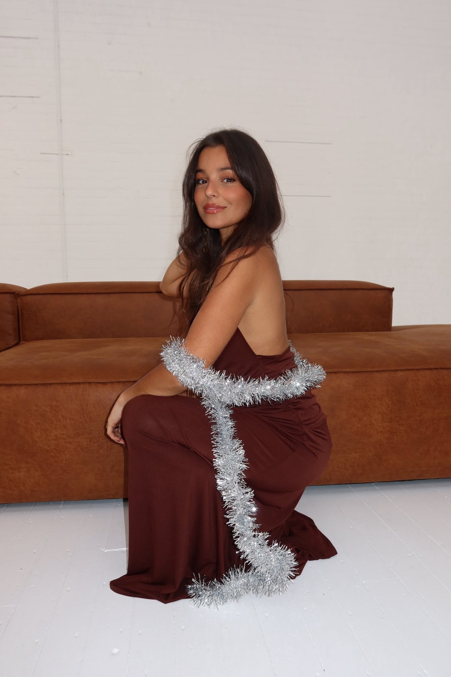 Hailey Dress in Brown