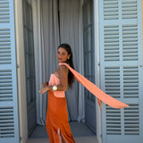 Joanna Dress In Orange - Shipping/Envio 17/07 to 24/07