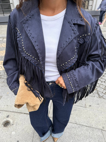 Your Moodboard Jacket in Navy Blue