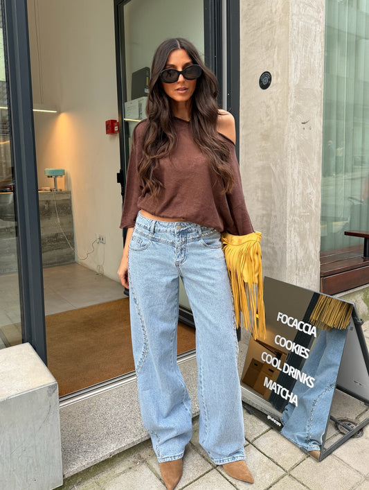 Statement Studded Denim Jeans