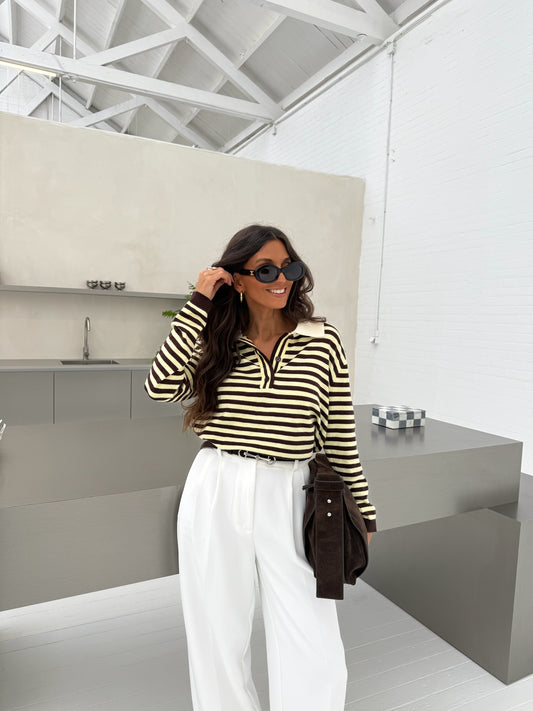 Carmen Polo in Yellow and Brown