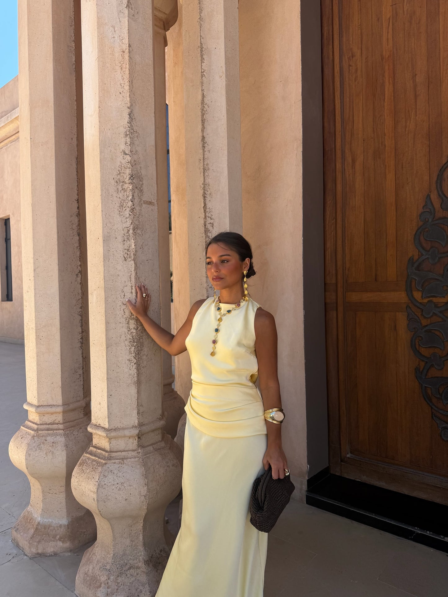 Medina Dress in Light Yellow - Shipping/Envio 10/06 to 17/06