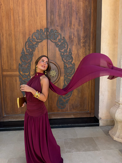 Paloma Dress in Burgundy - Shipping/Envio 22/06 to 26/06