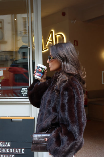 Copenhagen Coat in Dark Chocolate