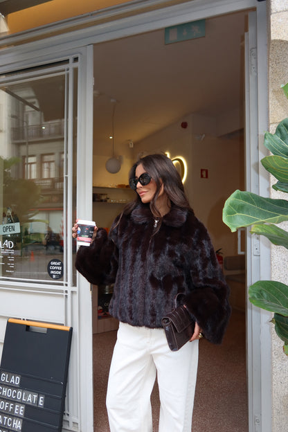 Copenhagen Coat in Dark Chocolate