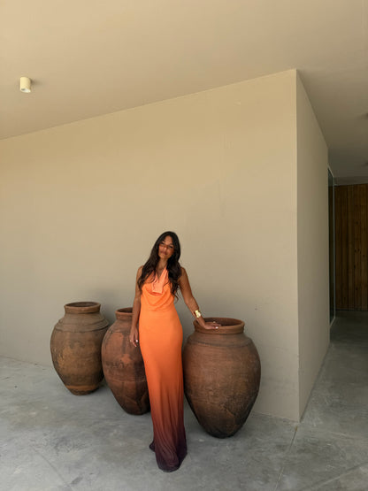 Degrade Orange Dress - Shipping/Envio 08/06 to 12/06