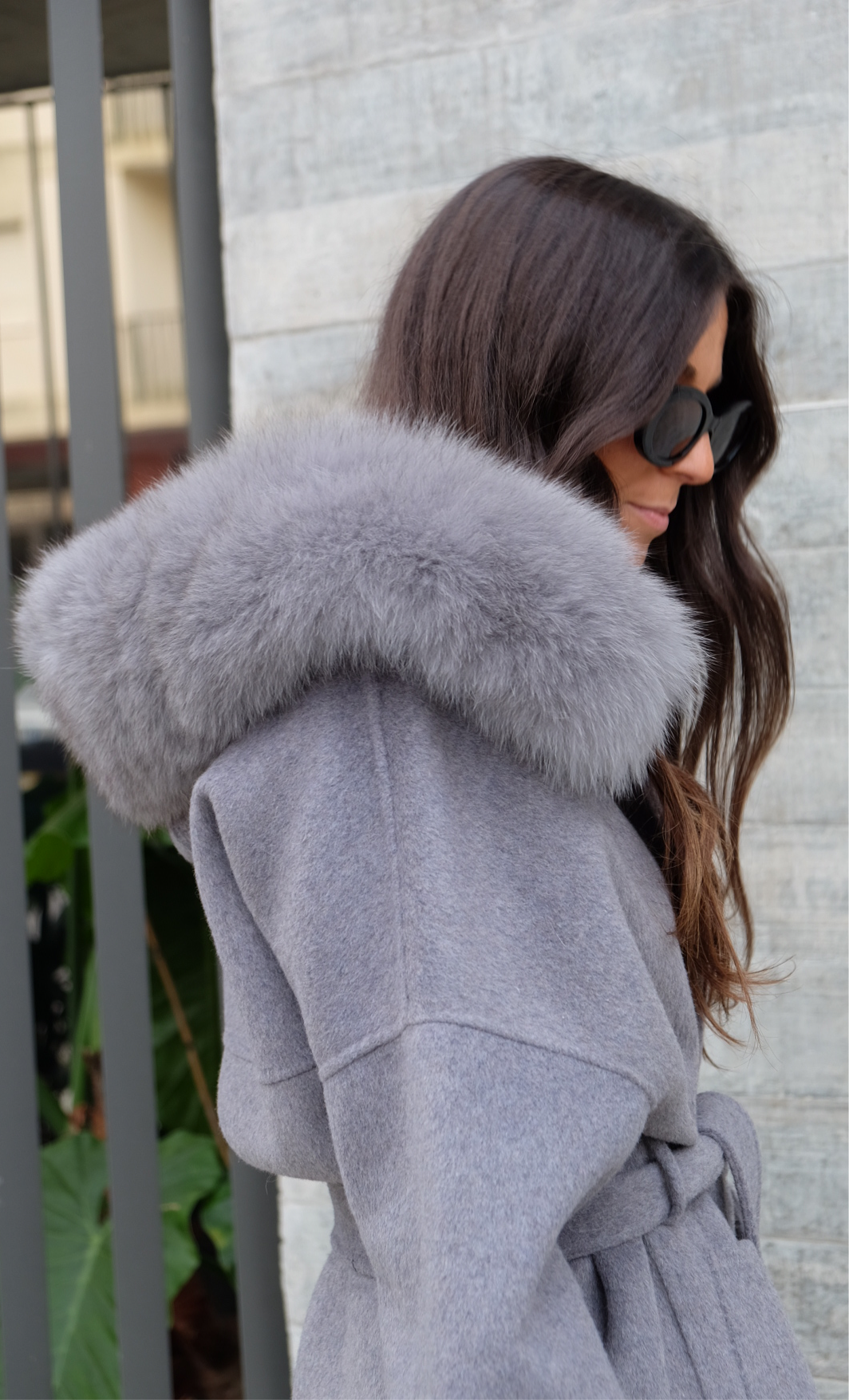 Icy Long Jacket in Grey