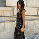 Vestido de lunares en negro
