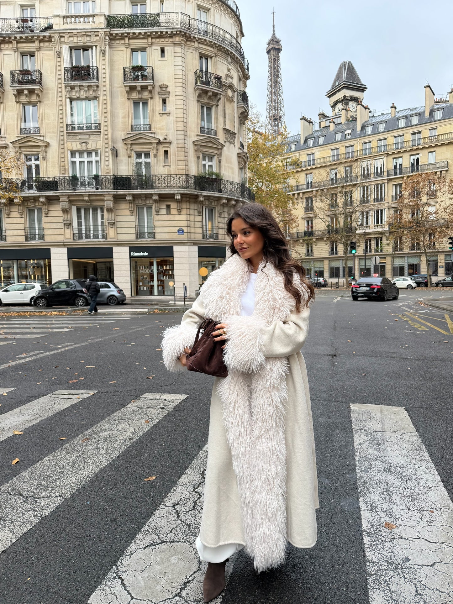 Ophelia Wool Coat in White - Shipping 01/12 to 05/12