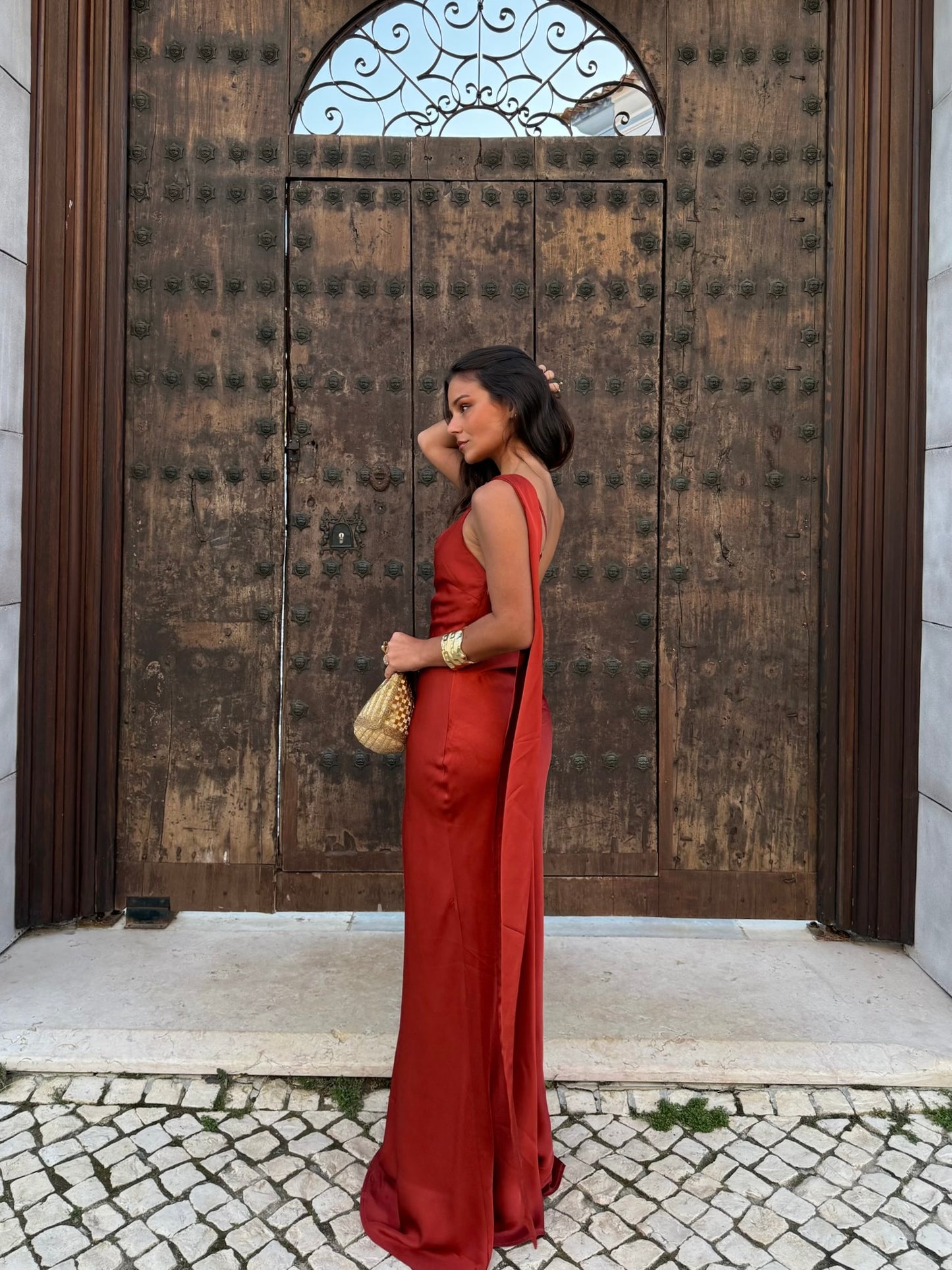 Granada Dress in Terracota - Preorder (Shipping/Envio 05-05)