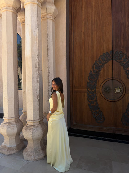 Medina Dress in Light Yellow - Shipping/Envio 10/06 to 17/06