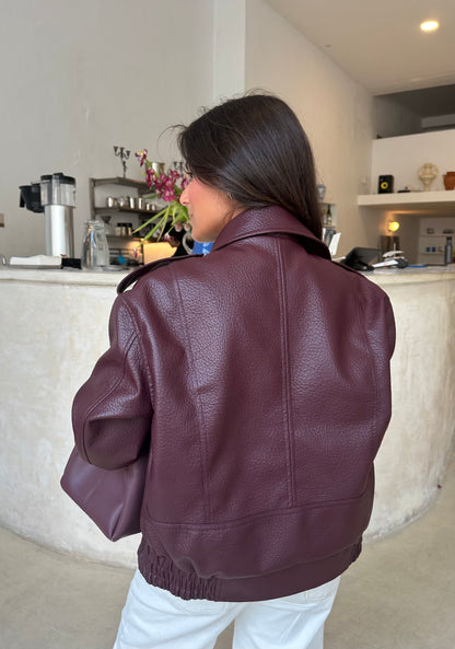 Barcelona Jacket in Burgundy