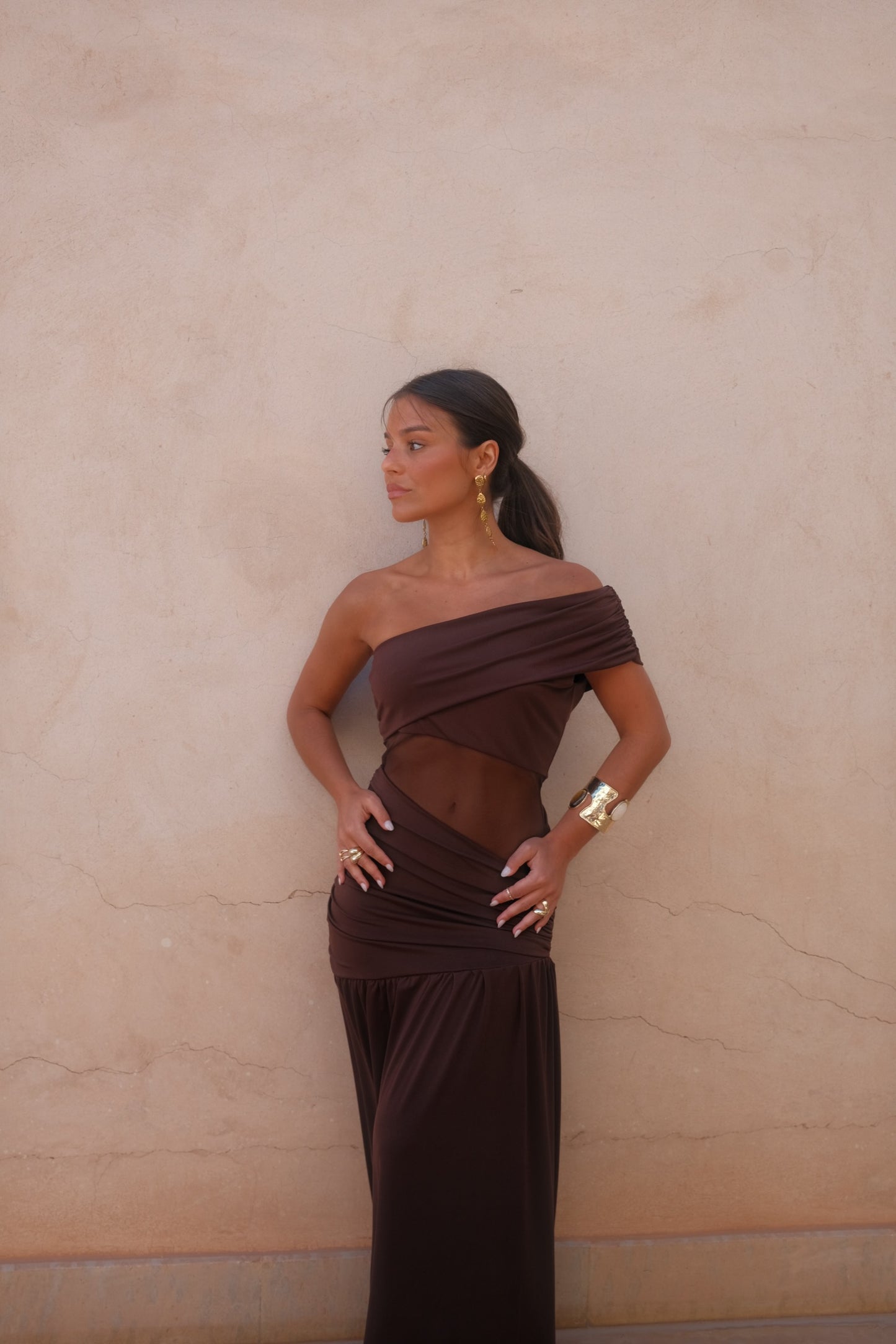 Dune Dress in Brown - Shipping/Envio 15/06 to 19/06