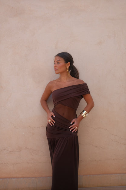Dune Dress in Brown - Shipping/Envio 15/06 to 19/06
