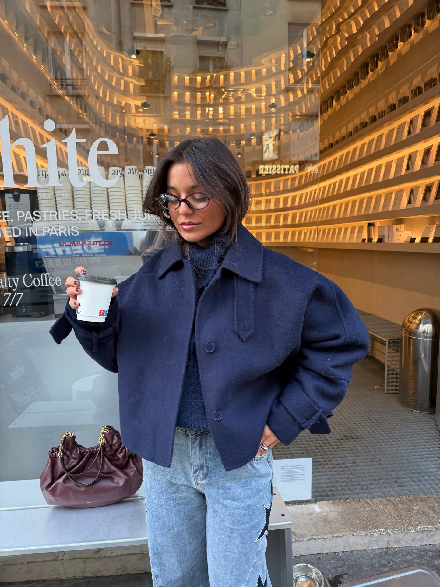 100% Wool Jacket in Navy Blue - Shipping 01/12 to 05/12